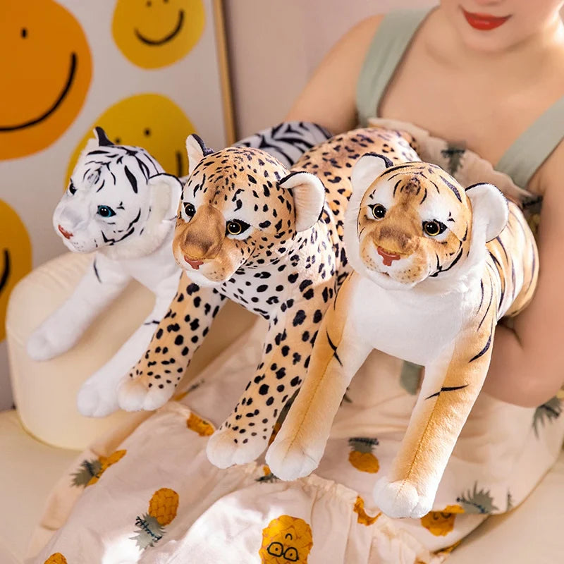 Simulation Tiger Leopard Plush – Your Fierce Yet Cuddly Jungle Companion
