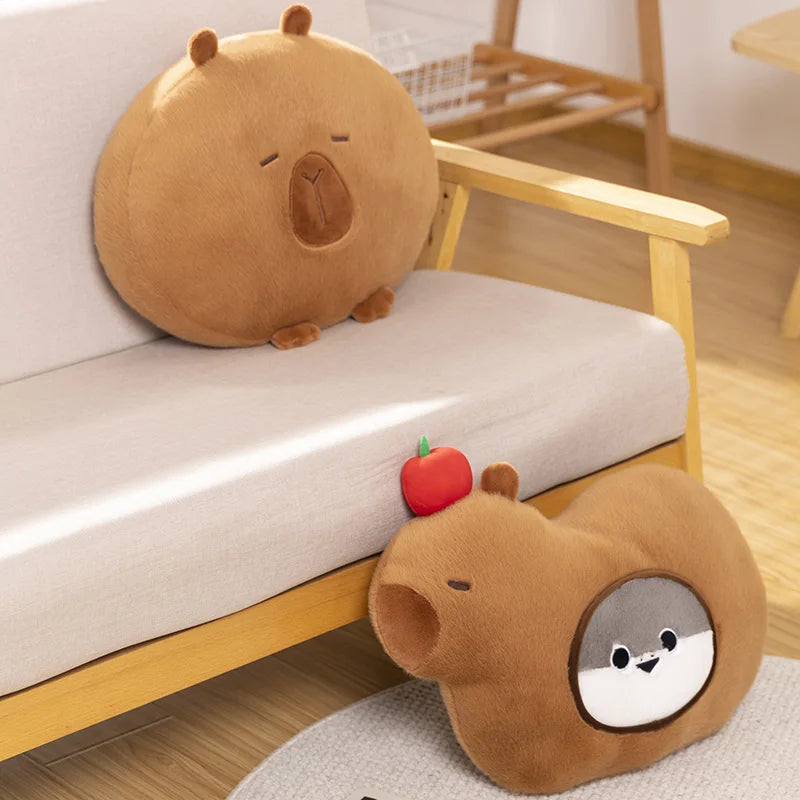 Capybara Sacabambaspis Pillow – A Whimsical Creature Combo for Cozy Days