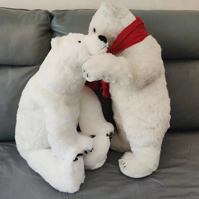 Pop Christmas Realistic Polar Bear Plush Toy