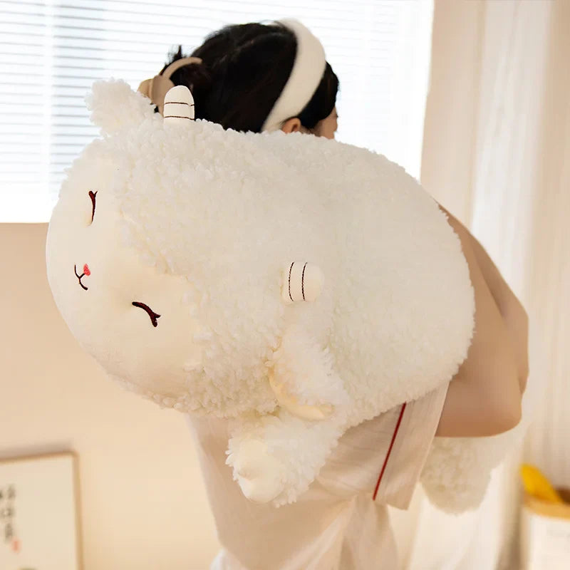 Lovely Fluffy Alpaca Plush Pillow Toys Stuffed Soft Animal Sheep Cushion for Children