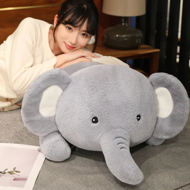 Giant Round Elephant Plush Doll – A Jumbo Hug of Happiness