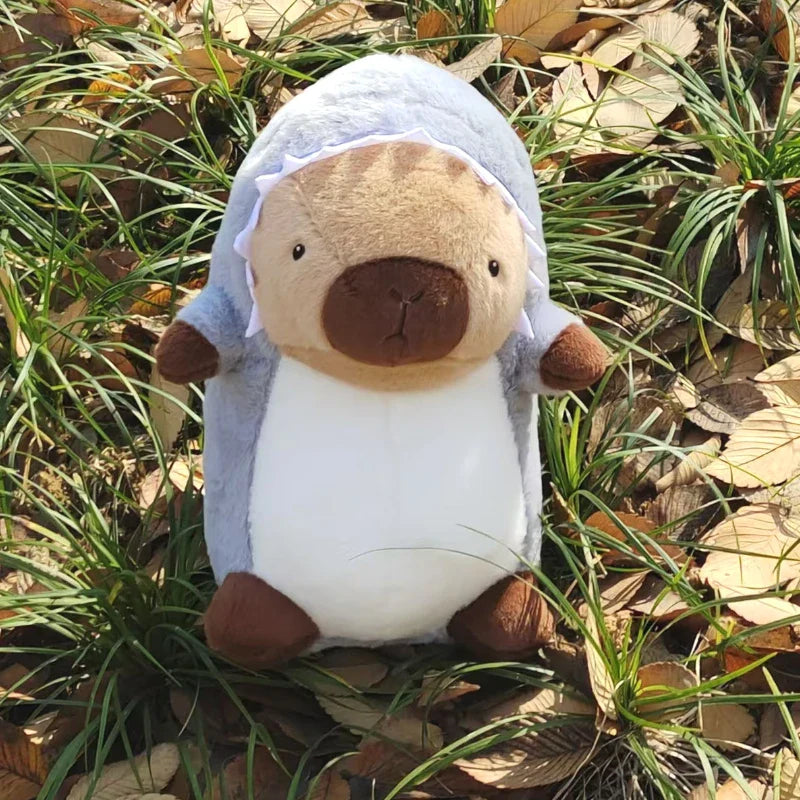 Kawaii Shark Capybara Plush Toy Cartoon Animal Pillow Sofa Cushion Capibara
