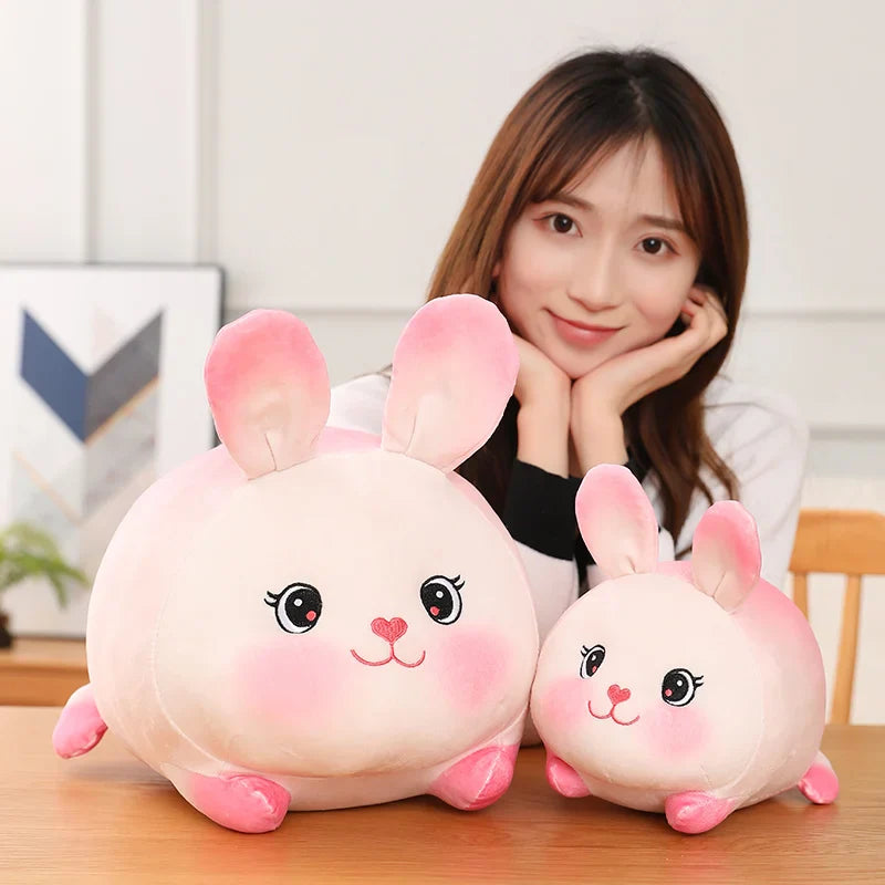 New Lovely Pink Strawberry Rabbit Plush Toys Soft Cartoon Bunny Animal