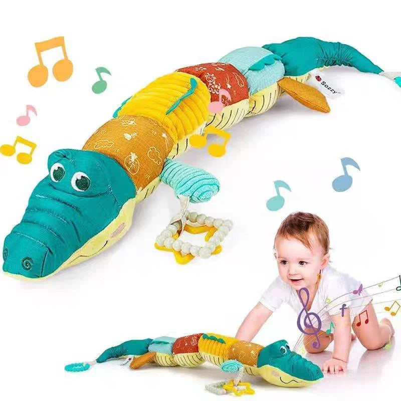 Infant Toys Baby Rattle Musical Soft Plush Toys – Crocodile Giggles Begin Here