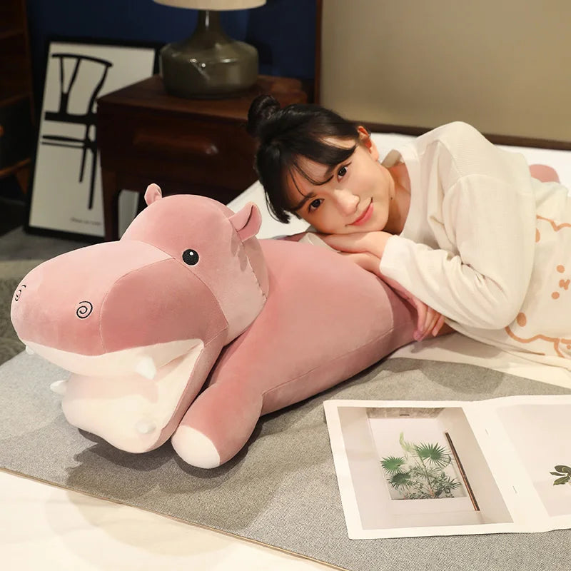 Giant Soft Hippo Plush Toy – A Huggable Gentle Giant for Every Age