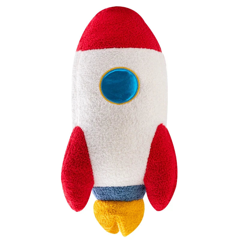 Cartoon Astronaut & Rocket Ship Plush A Space Adventure in Your Arms