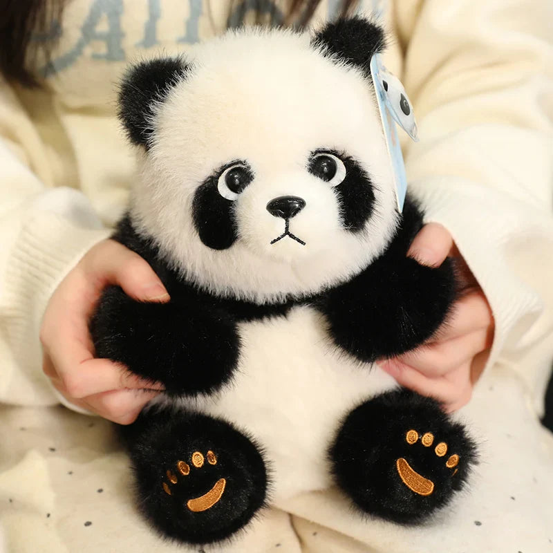 Lovely Lifelike Animal Polar Bear Wear Scarf Panda Plush Toy Soft Pillow Cute
