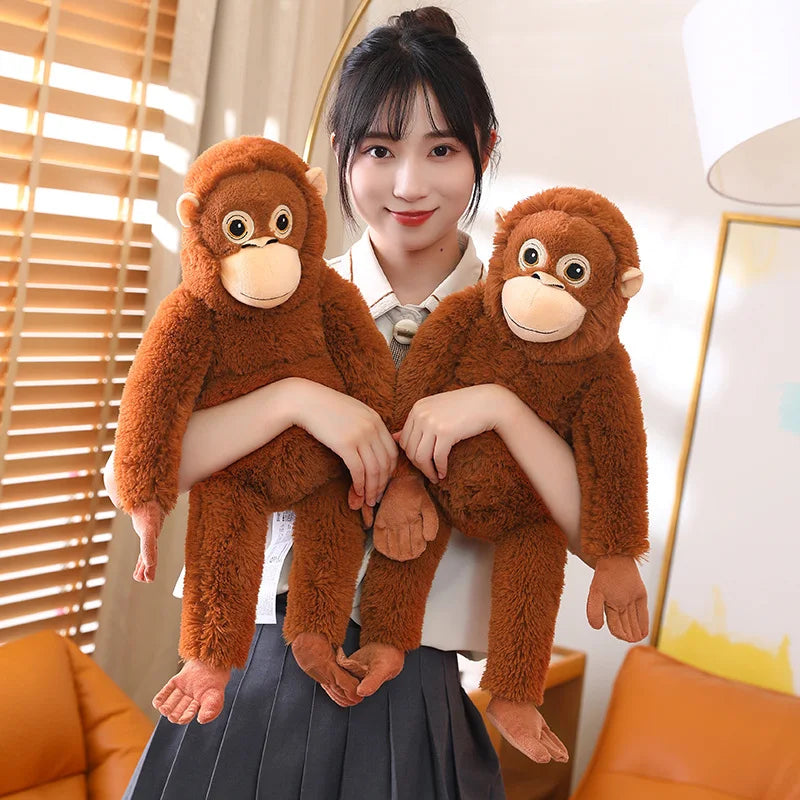 Simulation Monkey Orangutan Doll Super Soft Stuffed Bag Animals Plush Toys Anime