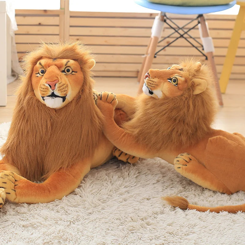 Lifelike Leo Lion Plush – A Majestic Cuddle King!