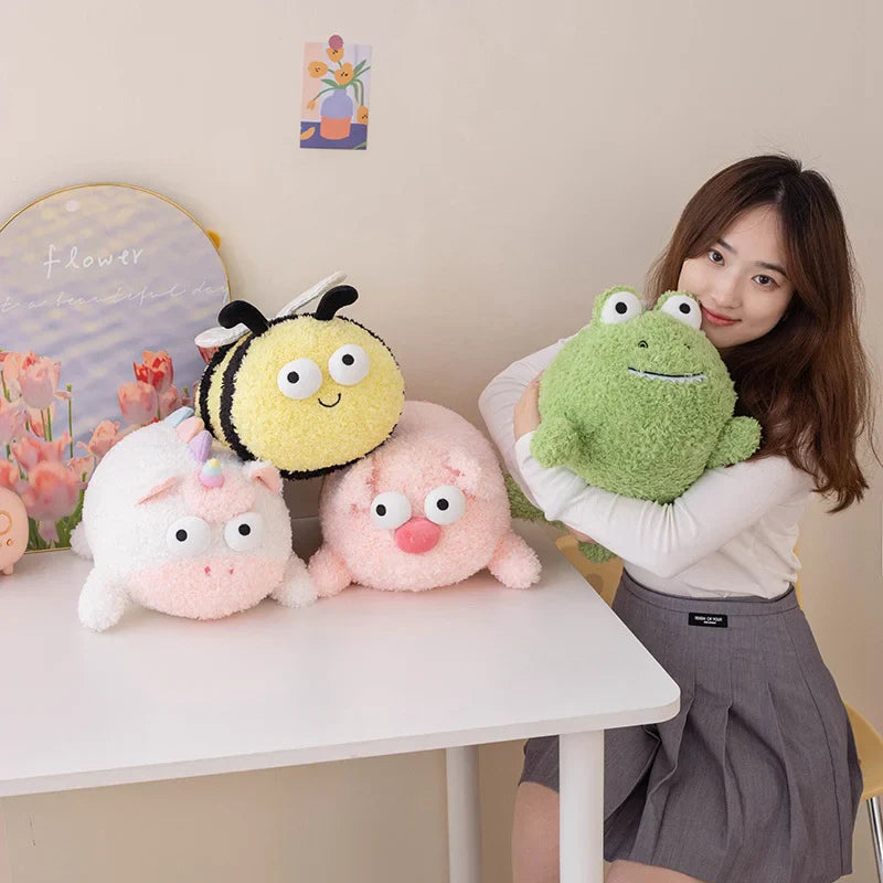 Cute Bee Crocodile Unicorn Pig Plush Toys – Soft Birthday Pillow