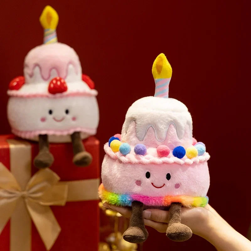 Creative Strawberry Cake Plush Toy Stuffed Food Dessert Pillow Kawaii Sweet