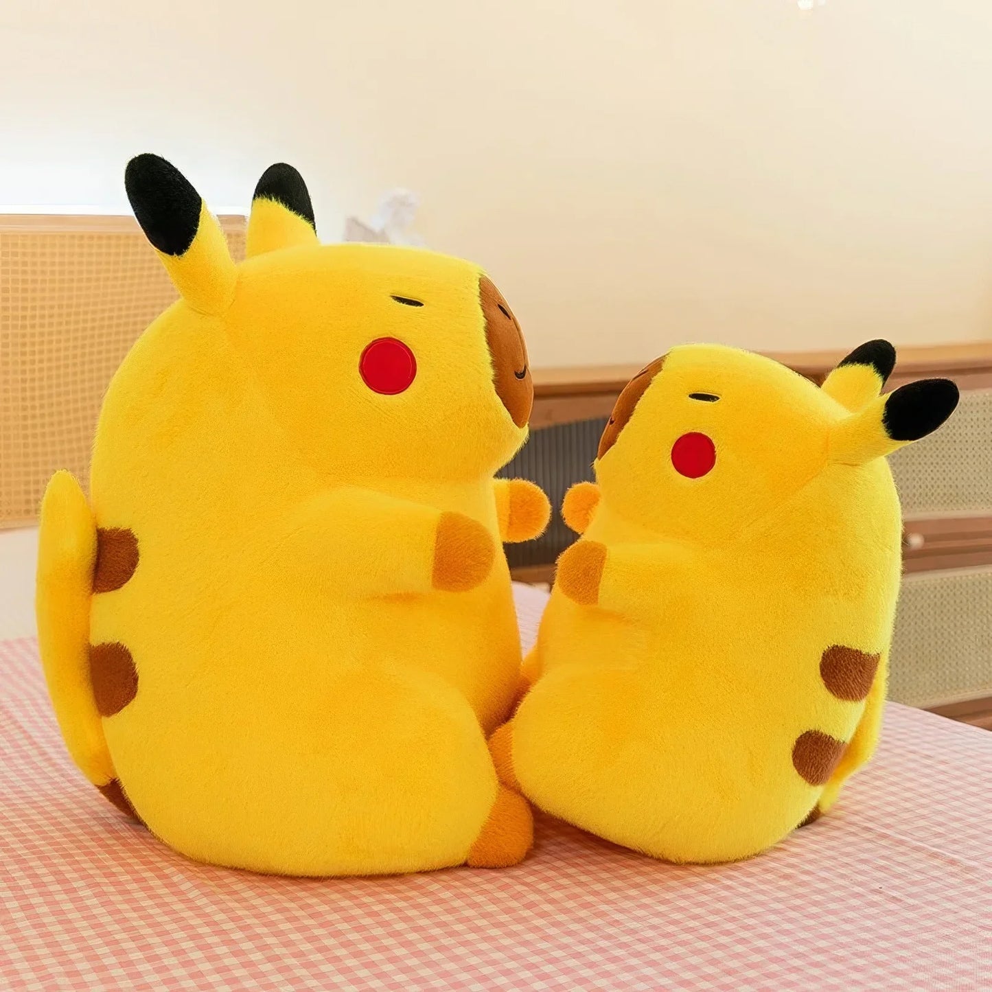 Kawaii Pokémon Pikachu Plush Toy – Transforming Capybara Soft Doll for Kids