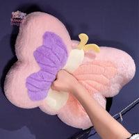 Colorfull Plush Butterfly Pillow Toy with Blanket