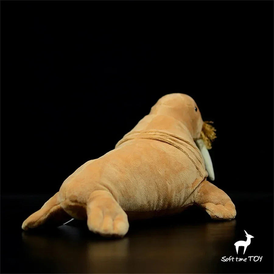 Walrus High Fidelity Elephant Seal Plushie Morse Plush Toys Lifelike Animals Simulation Stuffed Doll Kawai Toy Gifts