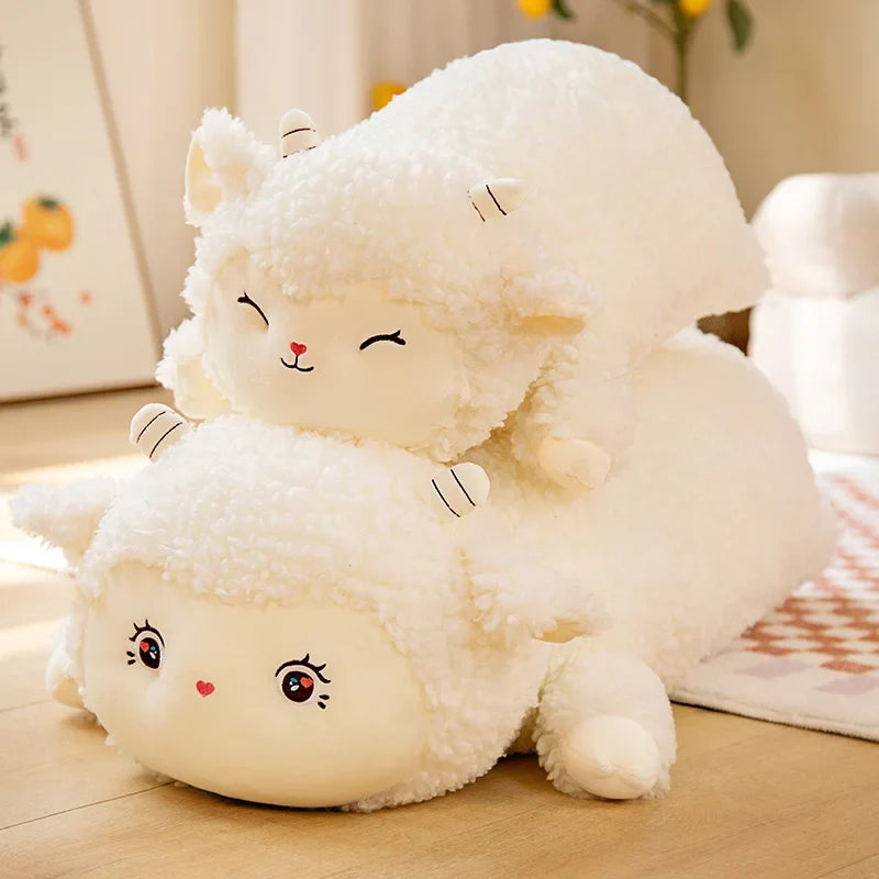 Lovely Fluffy Alpaca Plush Pillow Toys Stuffed Soft Animal Sheep Cushion for Children