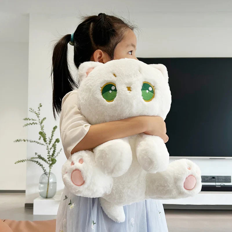 Elegant White Cat Plush – A Touch of Whimsy in Every Hug
