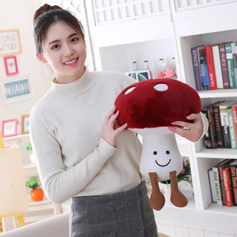 Cute Vegetable Plush Toys Stuffed Plant Plush Mushroom Toy for Kids Soft Mushroom