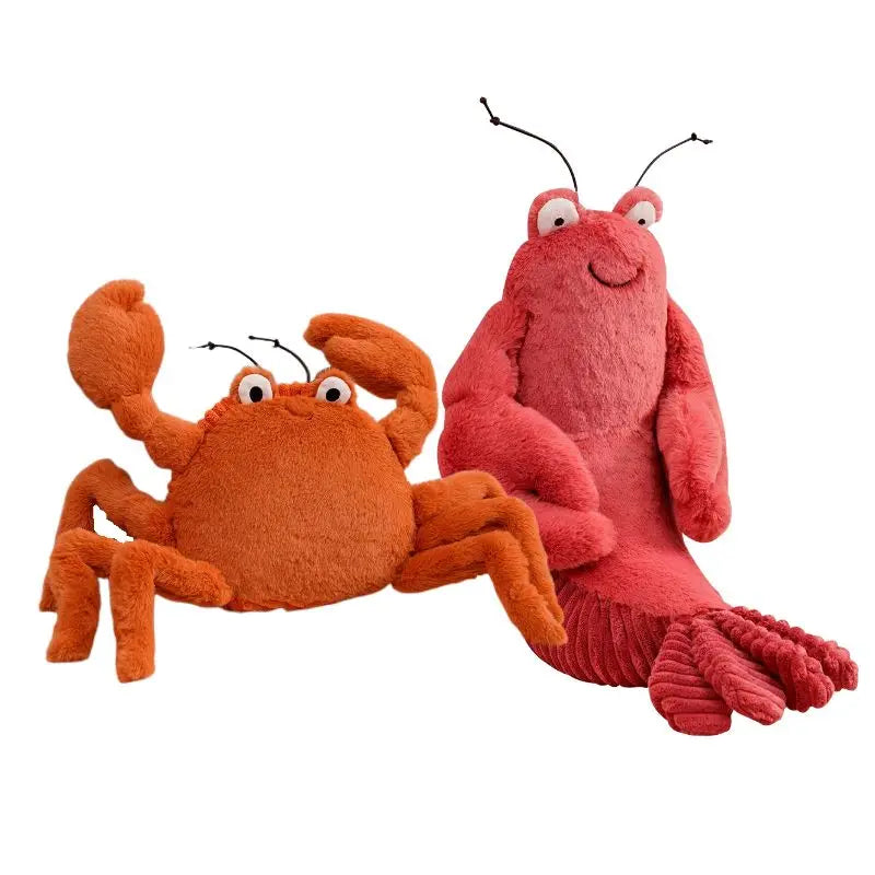 Interesting Simulation Sea Animal Lobster Crab Stuffed Short Hair Soft Baby Plush