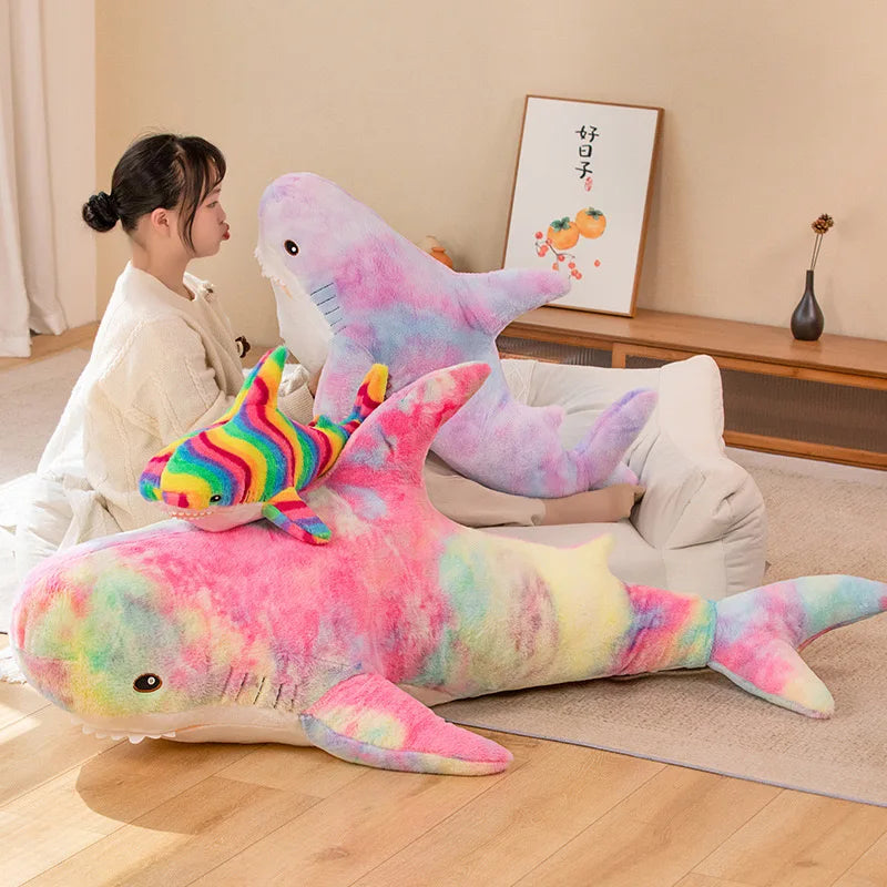 Stuffed Lifelike Shark Plush Toy Stuffed Headed Shark Fierce Sea Animals