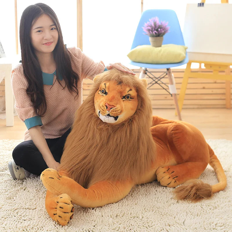 Lifelike Leo Lion Plush – A Majestic Cuddle King!