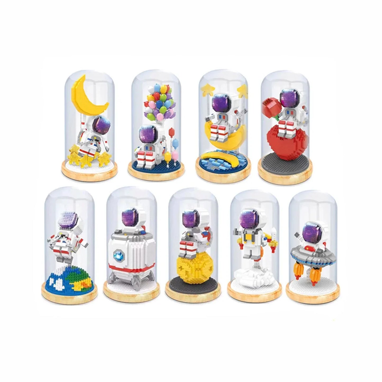 Out of This World Astronaut Space Galaxy Nano Building Blocks