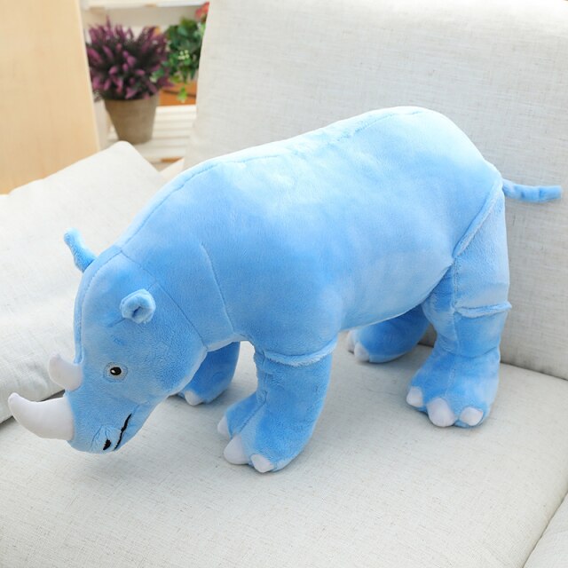 Colorful Cuddly Rhino Plushies