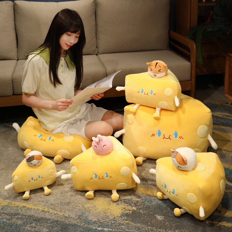 Cute Cheese Block Plushie