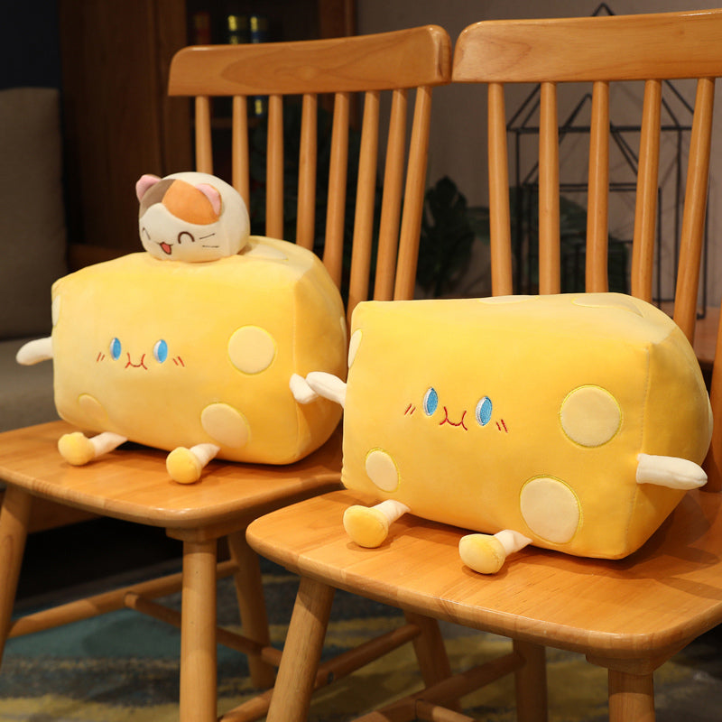 Cute Cheese Block Plushie