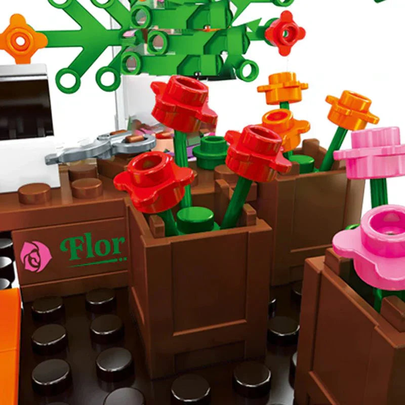 Queen's Florist Shop Building Block Set | 320+ Pcs & Mini Dolls