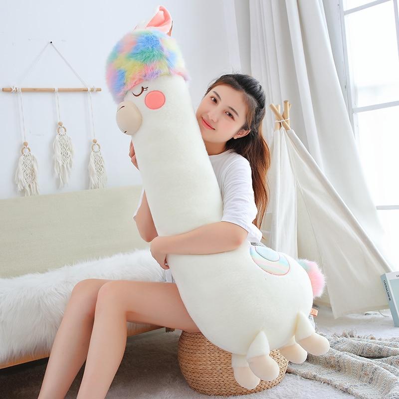 Fluffy Rainbow Hair Alpaca Squad
