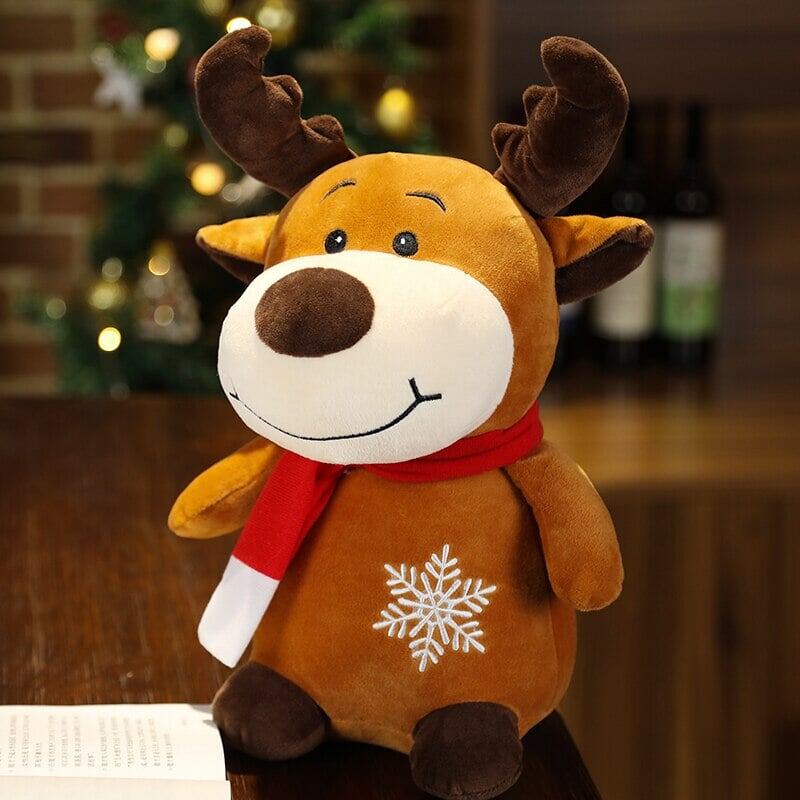 Friendly Santa Reindeer Snowman Plushies