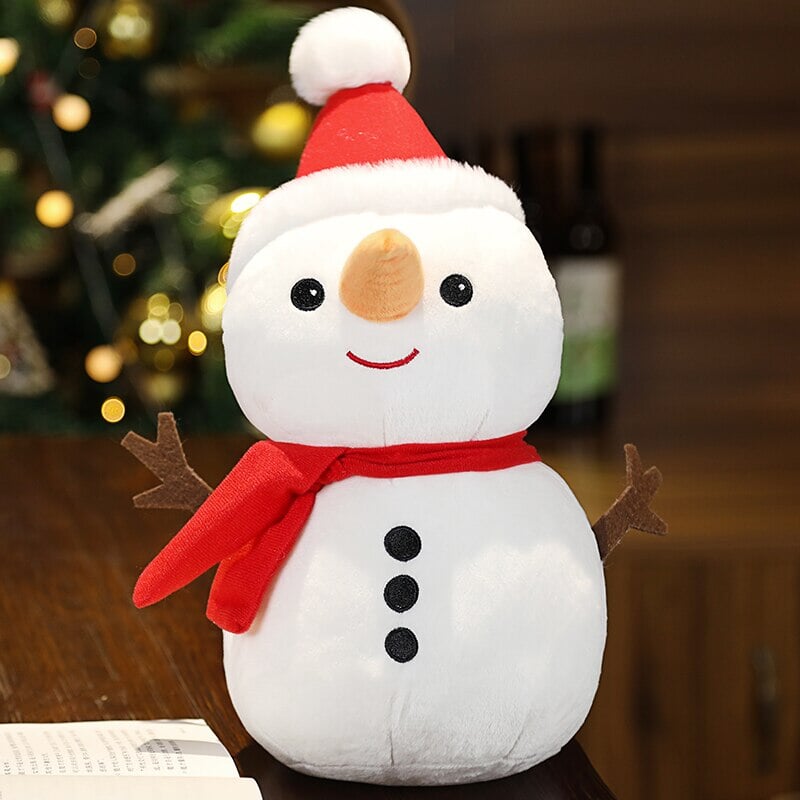 Friendly Santa Reindeer Snowman Plushies