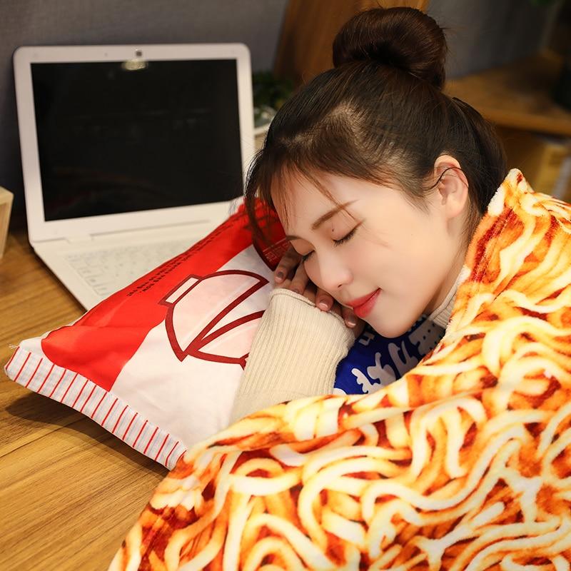 Instant Noodle Plushie Pillow