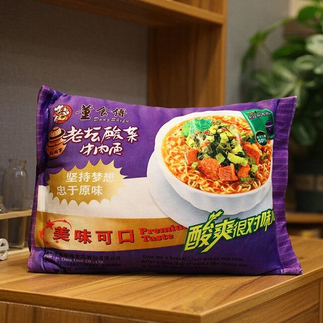 Instant Noodle Plushie Pillow
