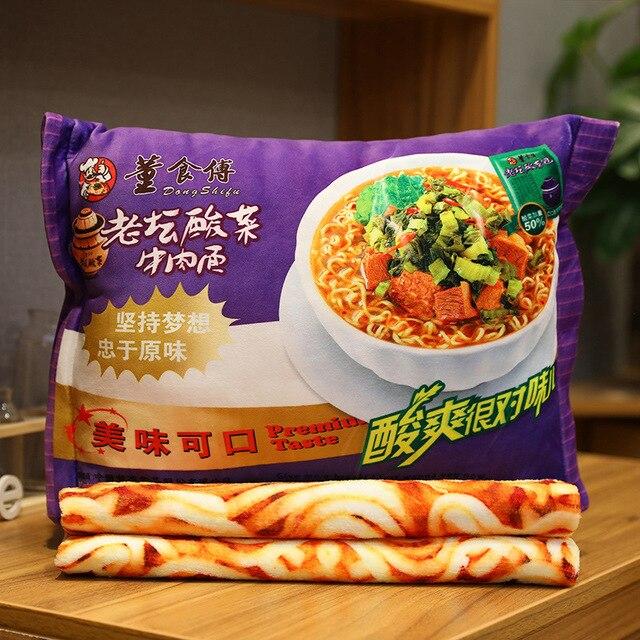 Instant Noodle Plushie Pillow