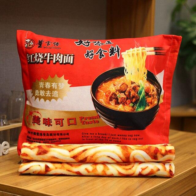 Instant Noodle Plushie Pillow