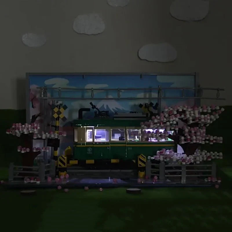 Spring & Autumn Japanese Light Up Kamakura Train Building Set - Limited Stock