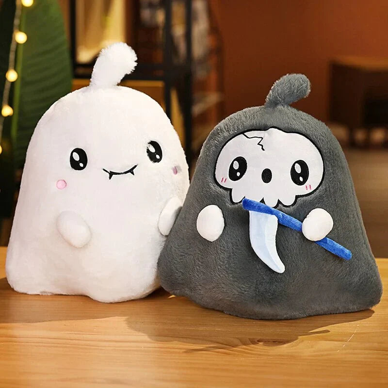 Kawaii Grim Reaper & Ghost Halloween Plushies | NEW