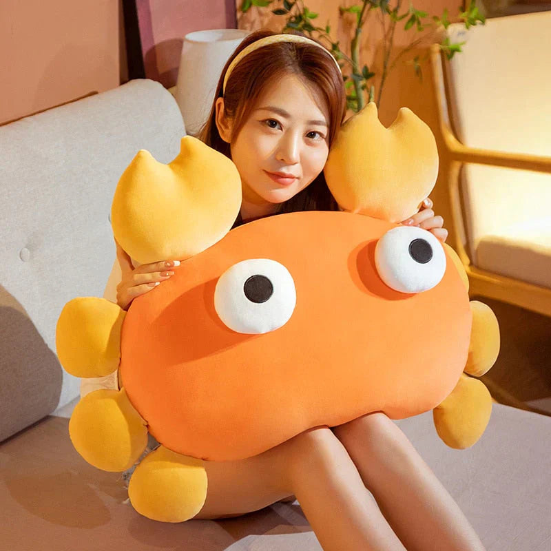 Kawaii Orange Crab & Lobster Plushie | NEW