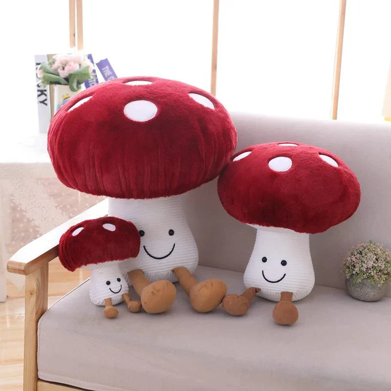 Kawaii Red Mushroom Plush