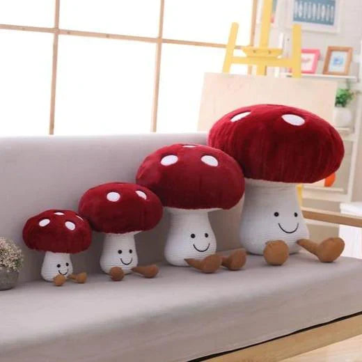 Kawaii Red Mushroom Plush