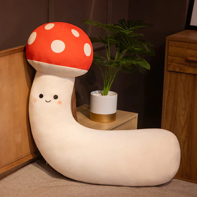Kawaii Red Spotted Mushroom Family Plushies
