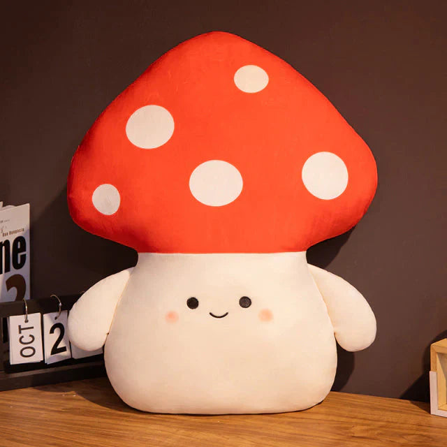 Kawaii Red Spotted Mushroom Family Plushies