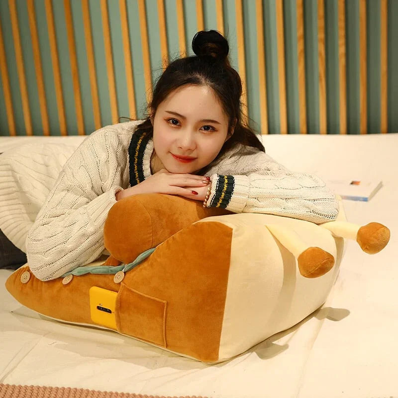 Kawaii Toasted Bread Back Support Plushie | NEW