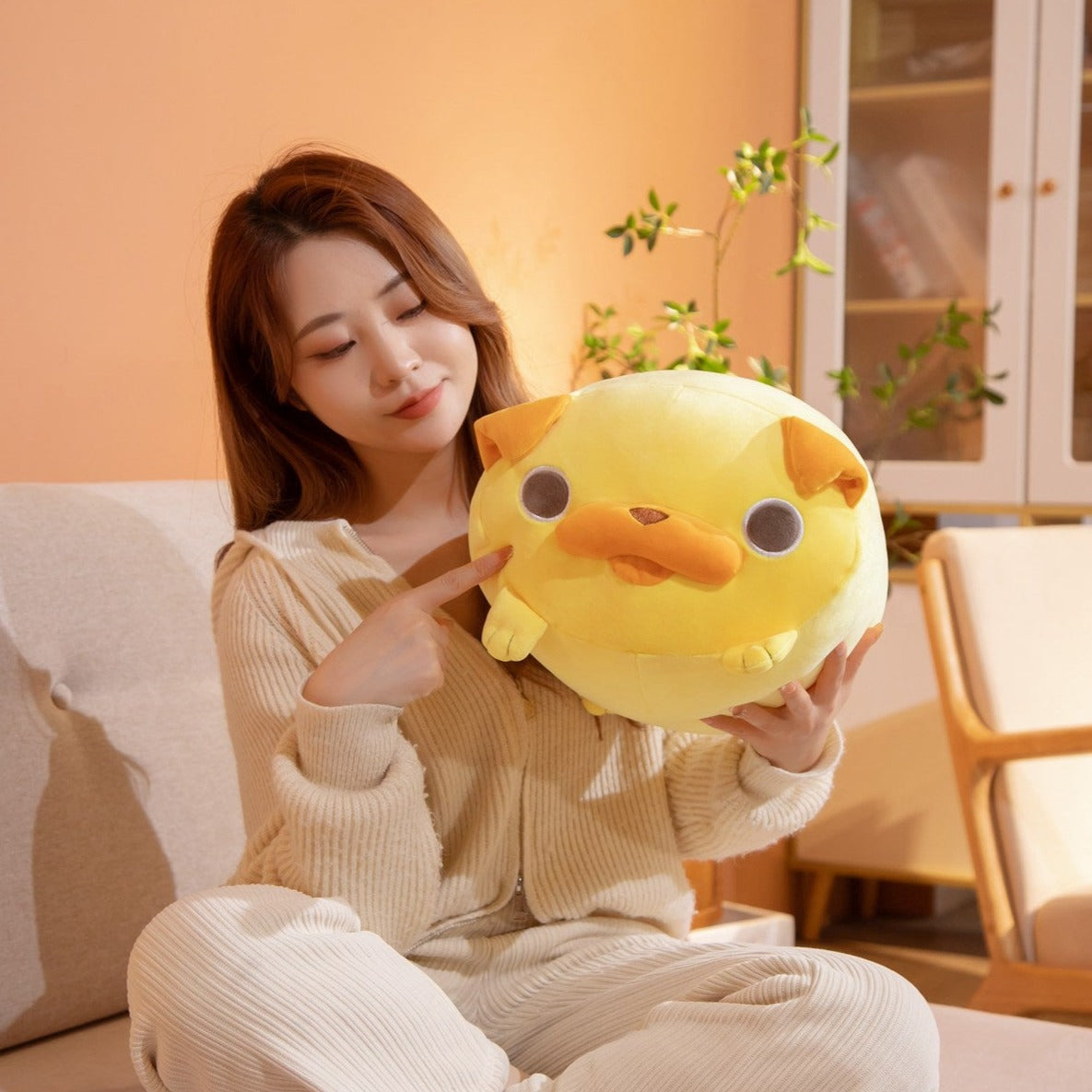 Kawaii Yellow Pug Plushies