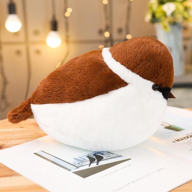 Lifelike Sparrow Family Plush