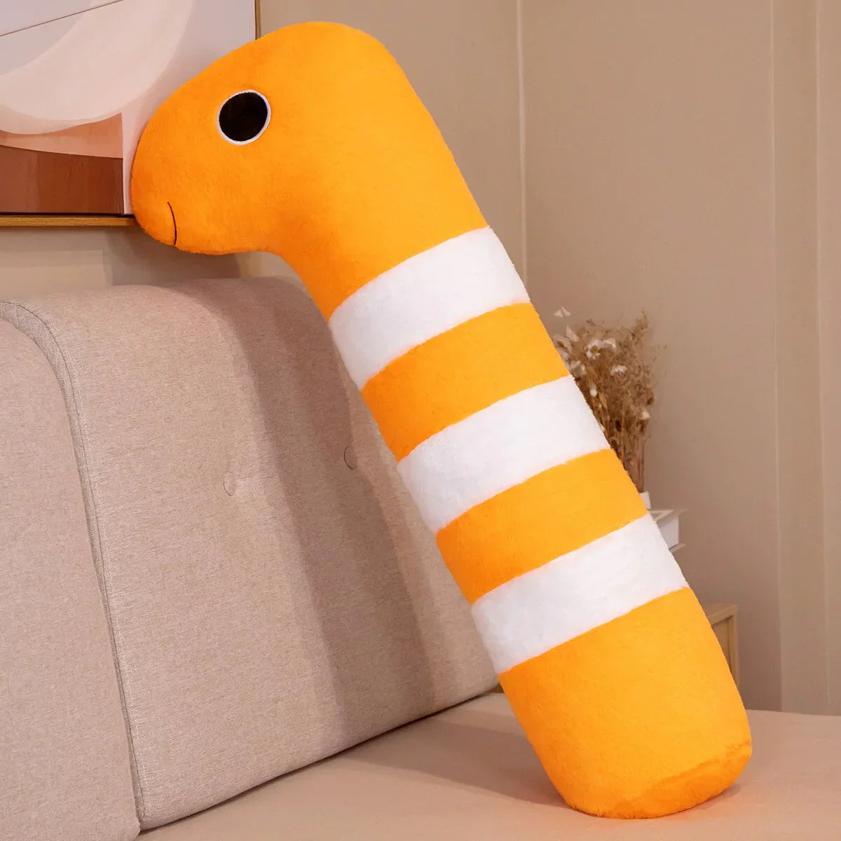 Long Ocean White Orange Eel Plushies | NEW