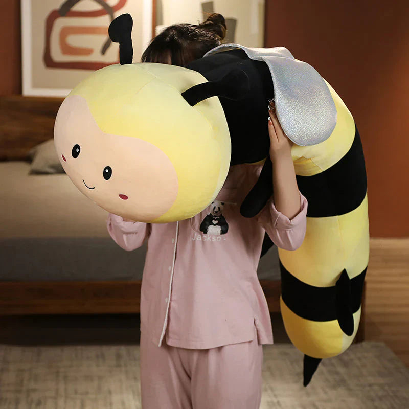 Long Snuggly Bee Wasp Plushie | Cute Insect Toy