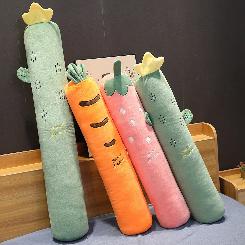 Long Snuggly Kawaii Fruit Plushie Collection | NEW