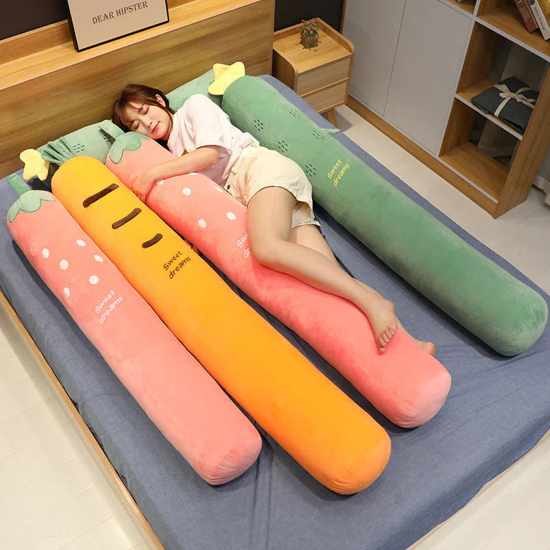 Long Snuggly Kawaii Fruit Plushie Collection | NEW